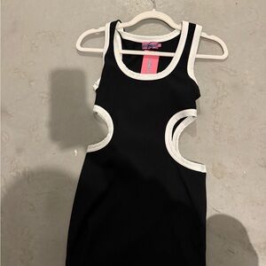 Edikted Black and White Kids Casual Dress